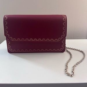 Casual Style Calfskin 2WAY Chain Plain Leather Party Style